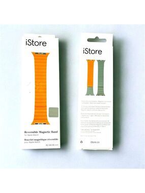 Apple Watch Band with Reversible Magnetic Closure - Orange